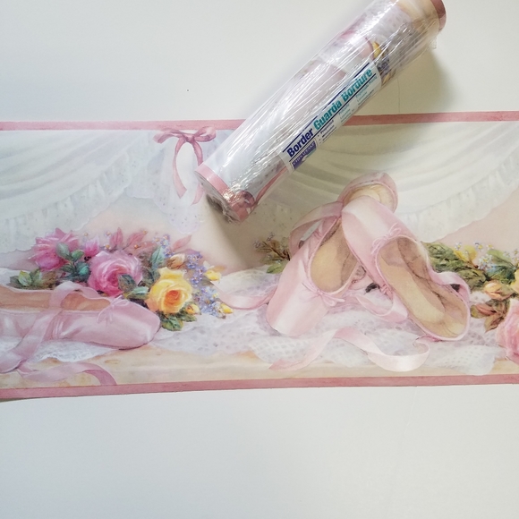Wallpaper Border Ballet Slippers Girl's Room - Picture 2 of 6